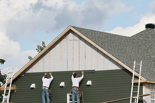 Professional Emergency Siding Repair technician working in North Versailles, PA
